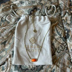 Kendra Scott Elisa pendant in orange